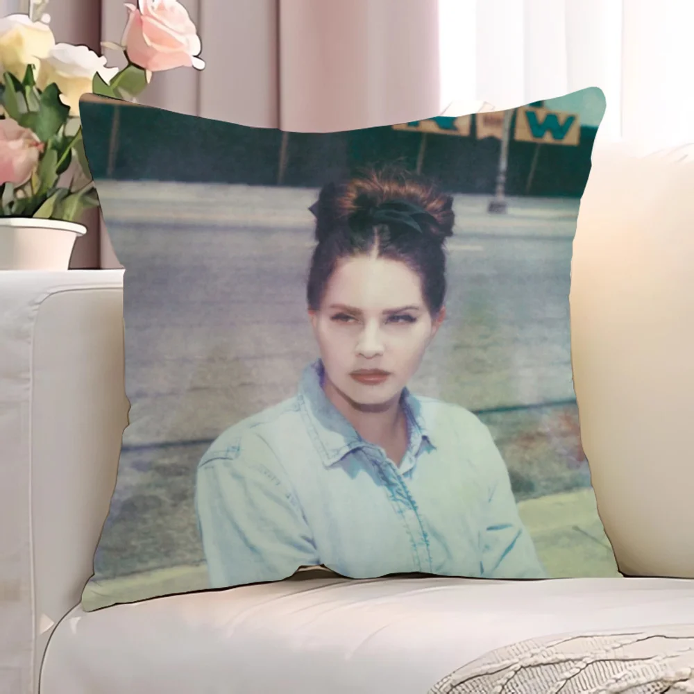 L-lana Del ReyS Pillowcase 40*40 Case for Pillow Cover Short Plush Chair Cushion Lounge Chairs Decorative Pillowcases 40x40 Sofa