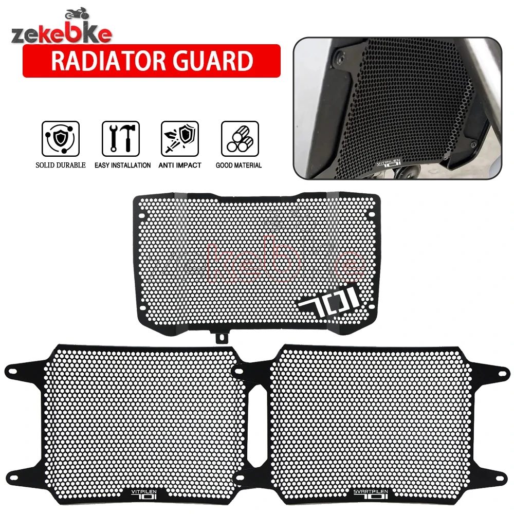 

Motorcycle Radiator Guard Grill Cover Water Tank Cooler Bezel Protector For Husqvarna Svartpilen 701 Vitpilen 701 2019 2020 2021