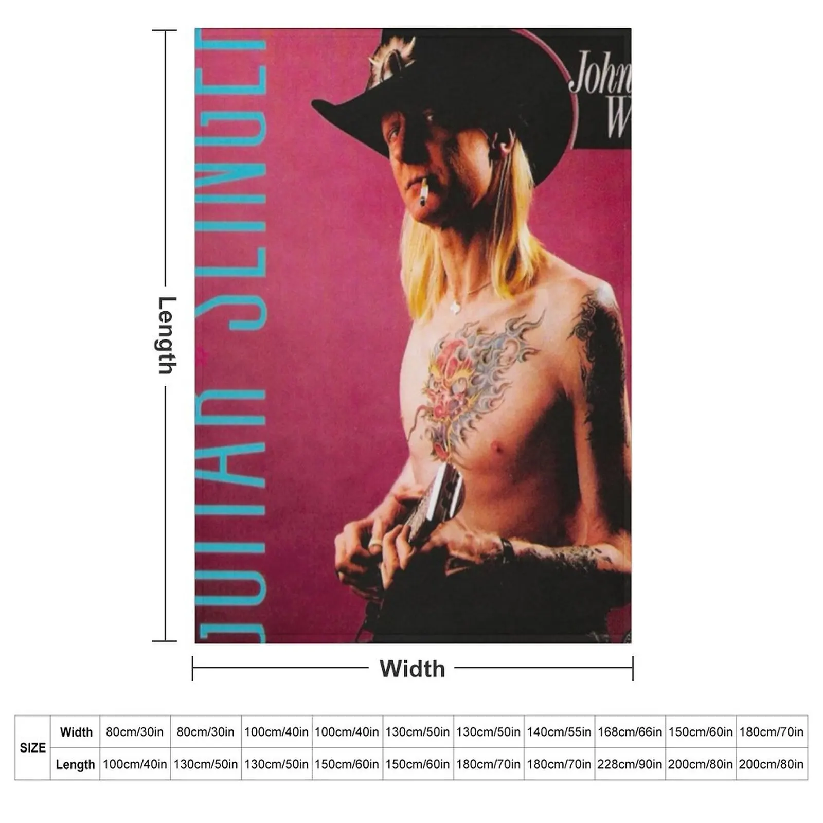 Johnny Winter - Guitar Slinger. Throw Blanket Cute Plaid Summer Soft Luxury Brand Quilt Decorative Beds Blankets