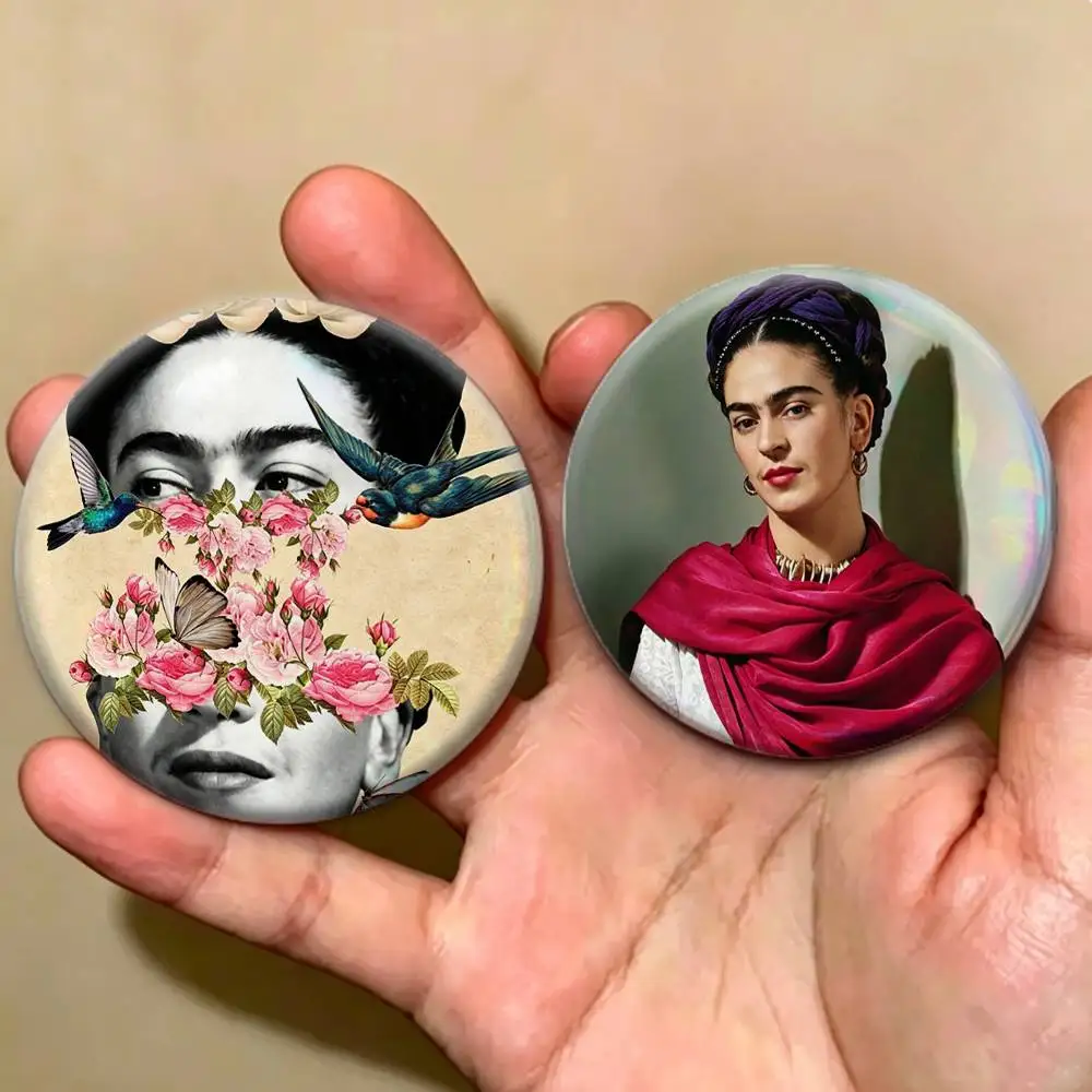 COOL Art F-Frida Kahlo  Badges Creative Tinplate Button PinsBrooch Badge Clothes Backpack