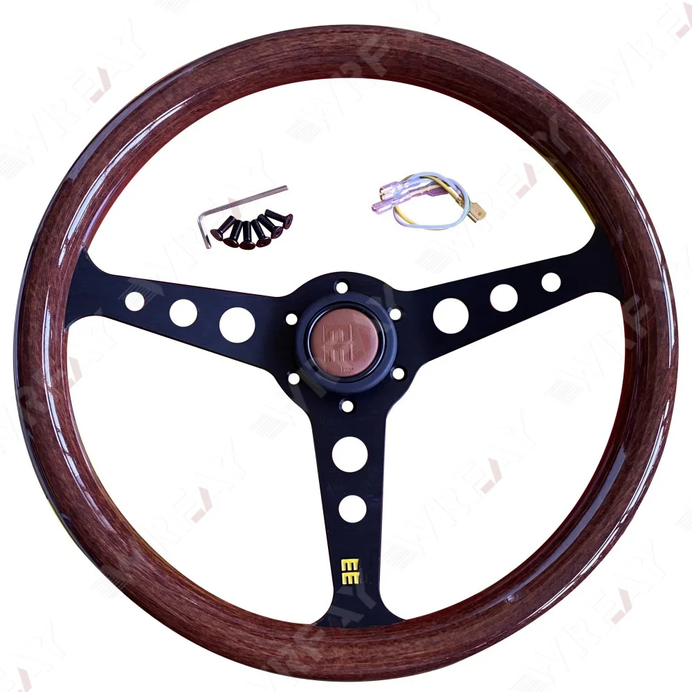 

JDM Universal 14inch ABS Wood Style Steering Wheel Classic Sports Steering Wheel