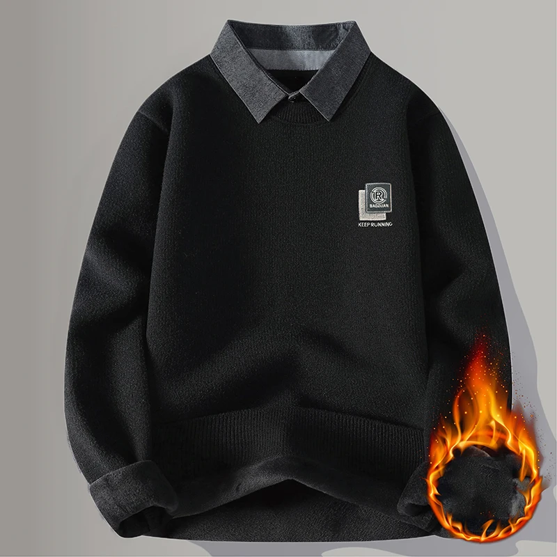 الخريف سترة الموضة الذكور الرجال الملابس البلوز الرجال الشارع الشهير عادية متماسكة الرجال لاعبا الربيع العرق قميص بلون #3