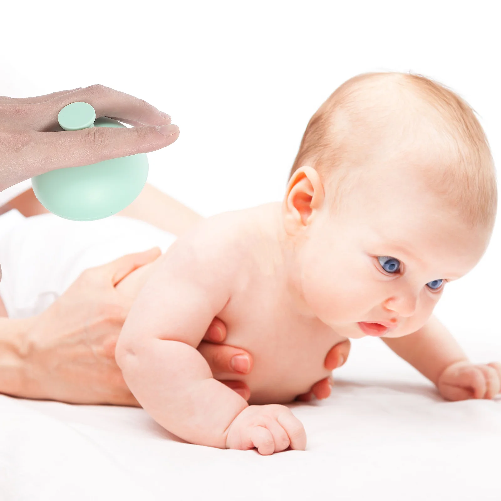 Tazas de percusión para el pecho, ayudante para escupir esputo, ayuda para eructar de silicona para bebés, eliminación de flema de espalda, uso seguro y fácil