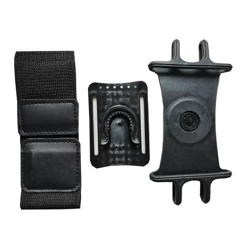 Funda de brazo para correr con teléfono, desmontable y giratoria, banda para brazo giratoria, bolsa de muñeca para deportes al aire libre, ciclismo, estable y conveniente 5