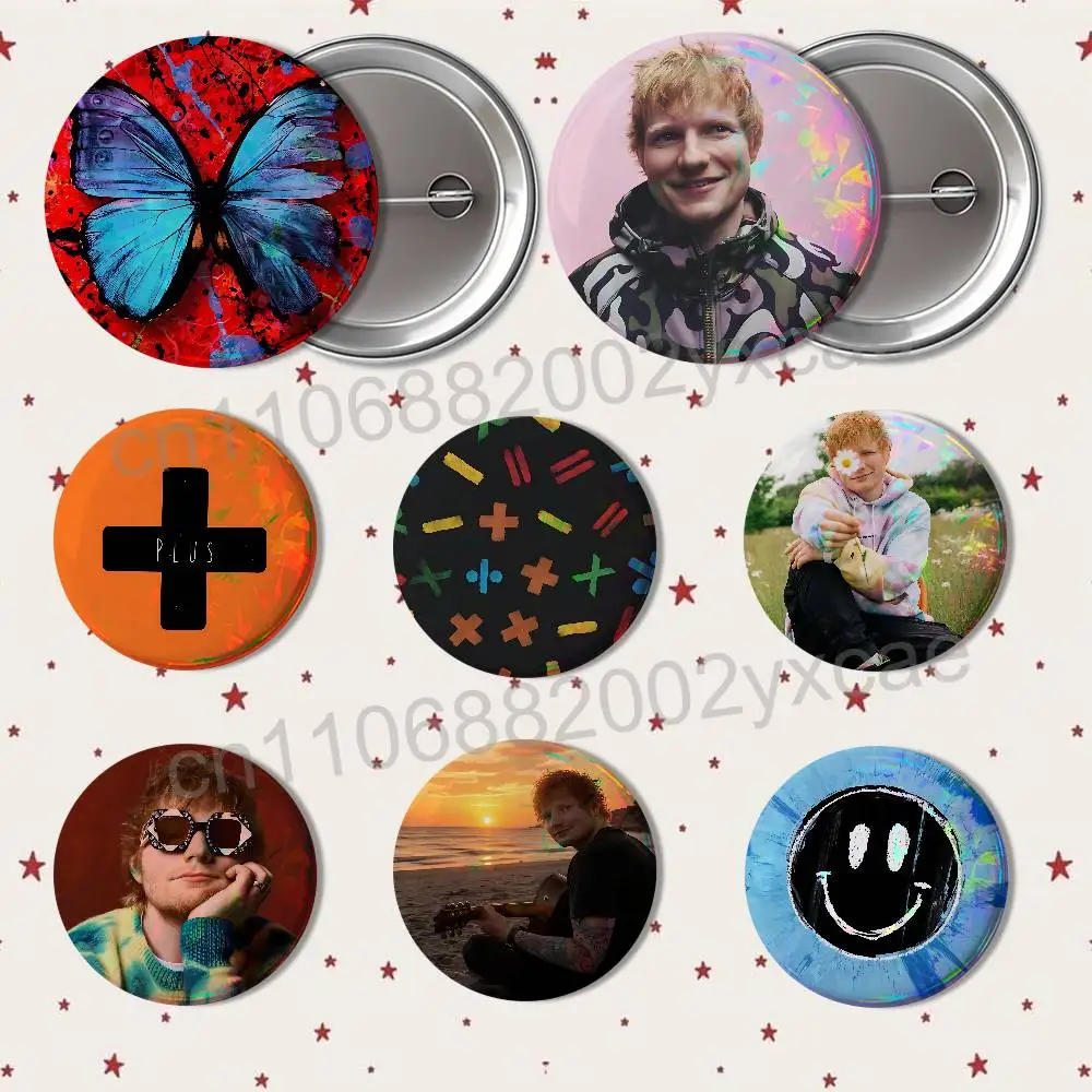 Plus Multiply Album Ed Sheeran Badges Badges On Backpack Jacket Cartoon Round Brooches  Acrylic Button Pins Collection Gifts