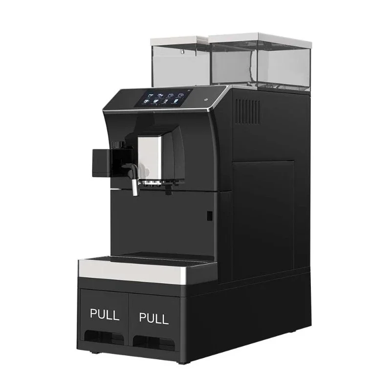 LCD screen automatic bean grinding steam milk foam pressure automatic coffee machine, coffee machine