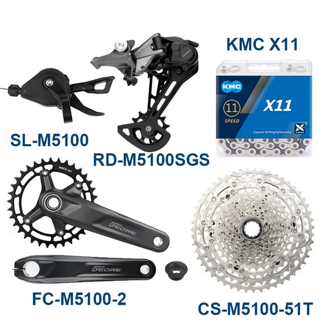 SHIMANO Deore M5100 11 Speed crankset 32T 34T 36T Groupset Shifter