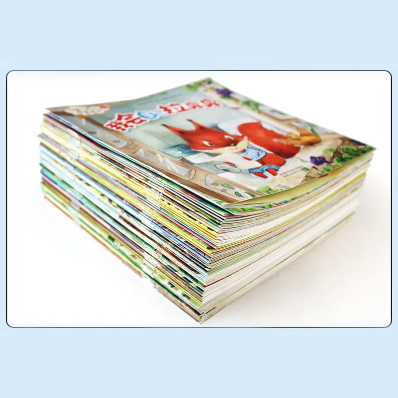 60books Children Bedtime Story Early Education Parent-child Fairy Tale Reading Books Chinese Mandarin Picture Book for Baby Kids