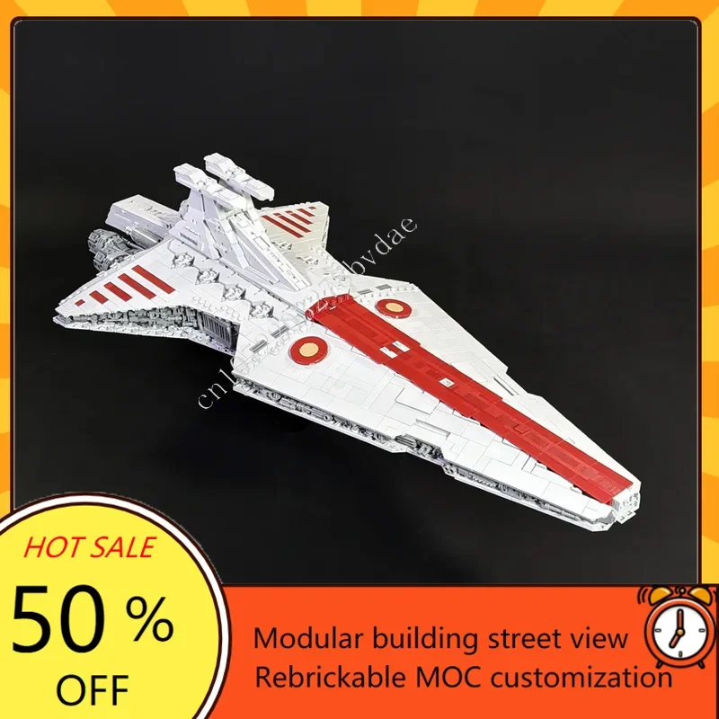 3125 Uds. Destructor de estrellas de clase Venator-el negociador arma de guerra espacial MOC modelo de batalla de nave espacial bloque de construcción DIY modelo juguete para regalo
