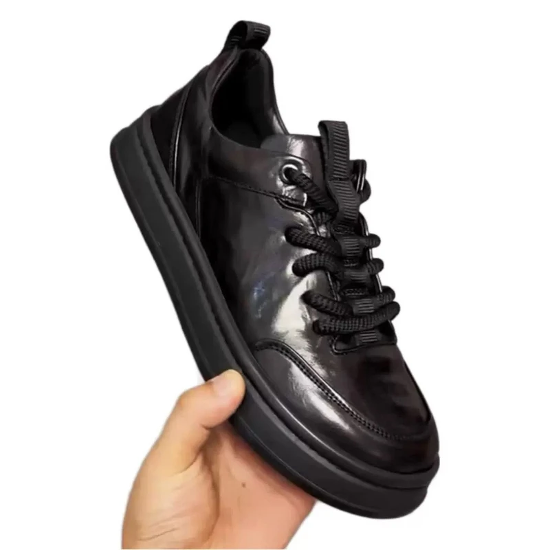 

Men's Spring Genuine Leather Business Casual Shoes Non Slip Comfortable Breathable Versatile Formal Office Dress Footwear Soft