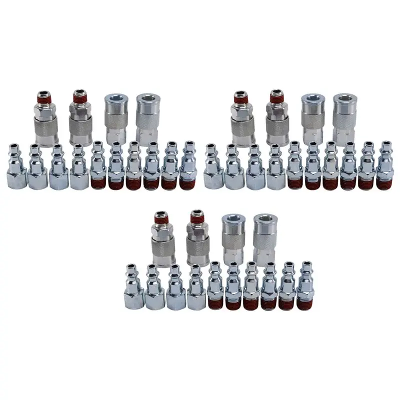 [Superx&KND]42 Pieces 1/4 Inch Npt Quick Connect Air Coupler And Plug Kit For Air Compressor Accessories Fittings