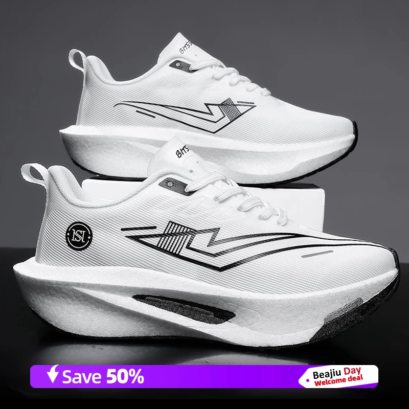 

Мужские кроссовки из углеродистой пластины, специальные марафонские спортивные дышащие легкие женские удобные нескользящие кроссовки для отдыха