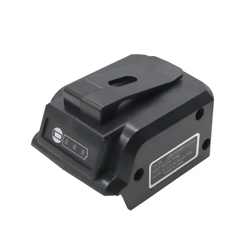 MK18B Li-ion Battery Adapter For Makita 18V BL1815G BL1813G Li-ion Battery LED Mobile Phone USB Charger DC 12V Output Connector 3