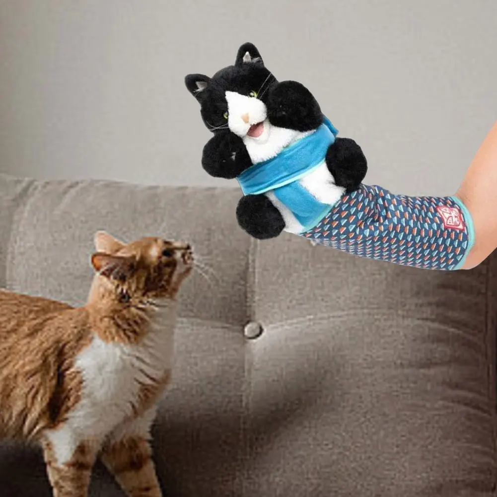 Títere De Lucha Para Gatos - Guante Interactivo Con Forma De Ratón De 25x20cm, Juguete De Peluche Para Estimular A Tu Mascota
