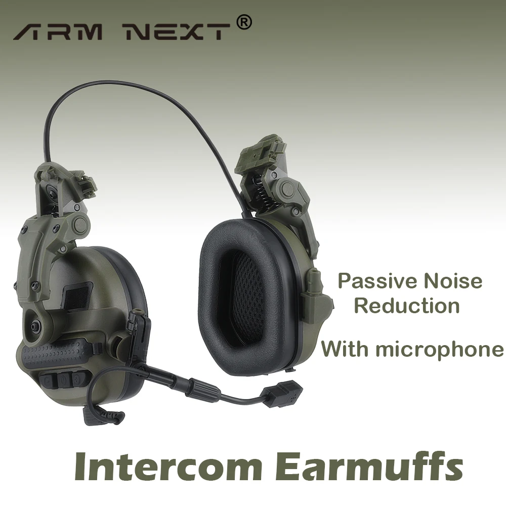 

Tactical Shooting Headset Hearing Protection Headphones Microphone communicate Headset Non-picking Noise-Cancelling Earmuffs