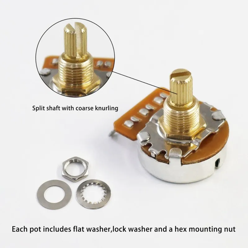 SYDS PB-Style Bass Wiring Kit Including Potentiometers, Capacitors, Output Jack, Wiring-Ideal For Upgrades And Modification