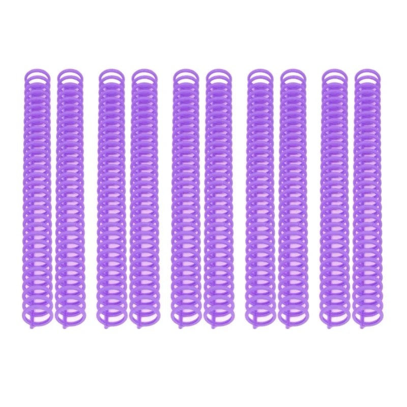 10PCS Plastic Binding Spines 19mm 30 Rings Comb Binder Compatible With A4 B5 A5 Paper Size 150 Sheets Capacity