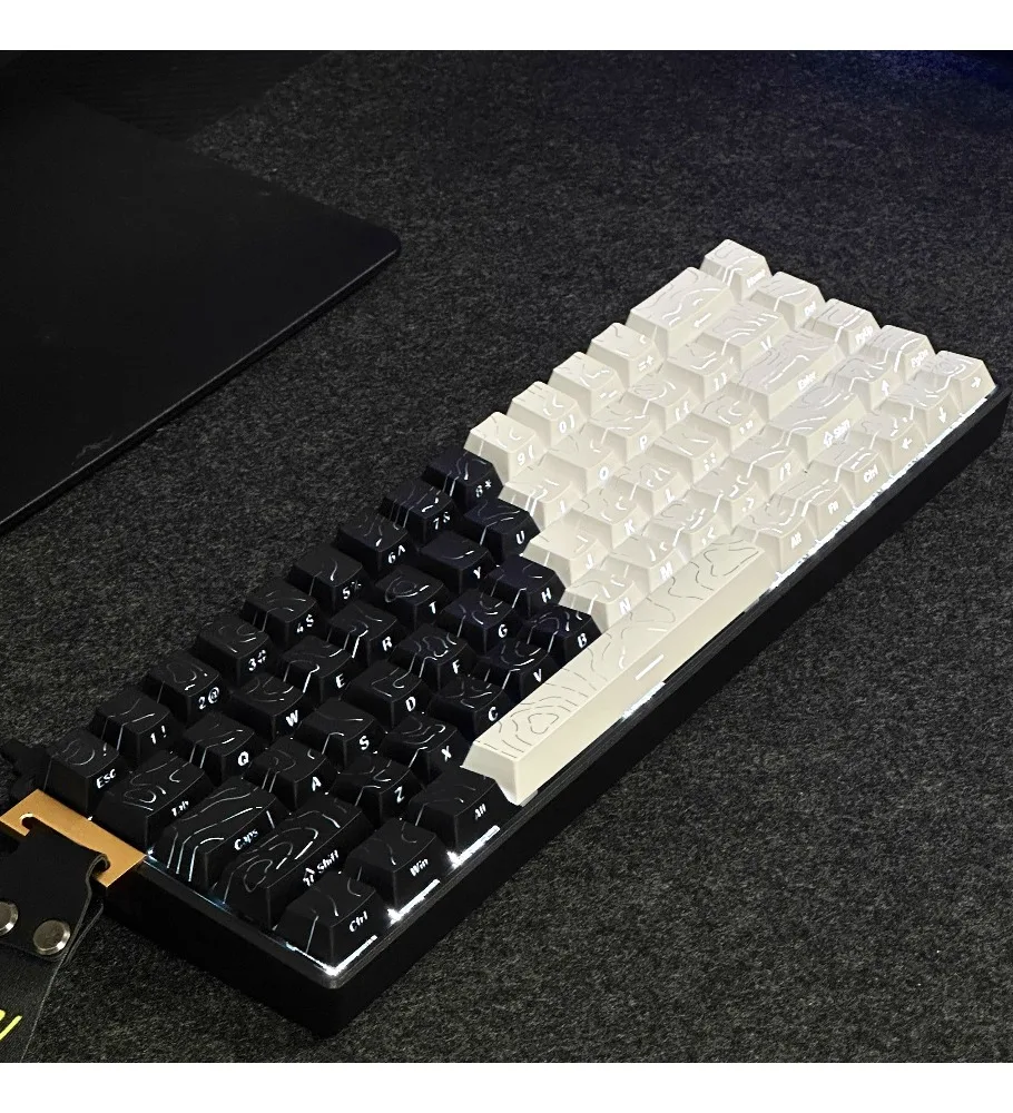 Contour 4.0 Keycap Side Engraved Character Pattern Dual Transparent Adaptation EZ63 Forward X87 Step from Ace68ATK