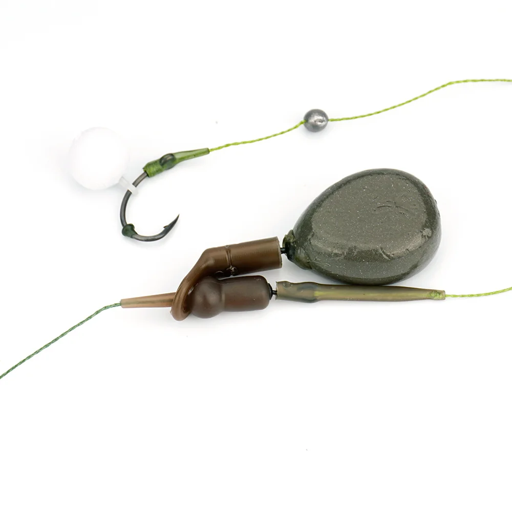 Hirisi 6Set Carp Fishing Drop Off Run Ring Rubber Beads M15 Chod Helicopter Rigs Terminal Tackle Fishing Accessories image 4