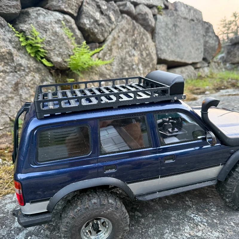 1:10 RC Crawler Reinforced Roof Rack Custom Modification Upgrade Part Fit for FMS LC80pro FCX10 Off‑Road Car