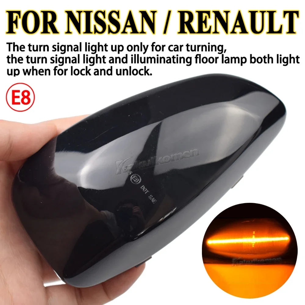 Fit for Renault Master III 3 EV FV HV JV UV 2010 2011 2012 2013 2014 - 2023 Dynamic LED Side Mirror Turn Light Signal Lamp