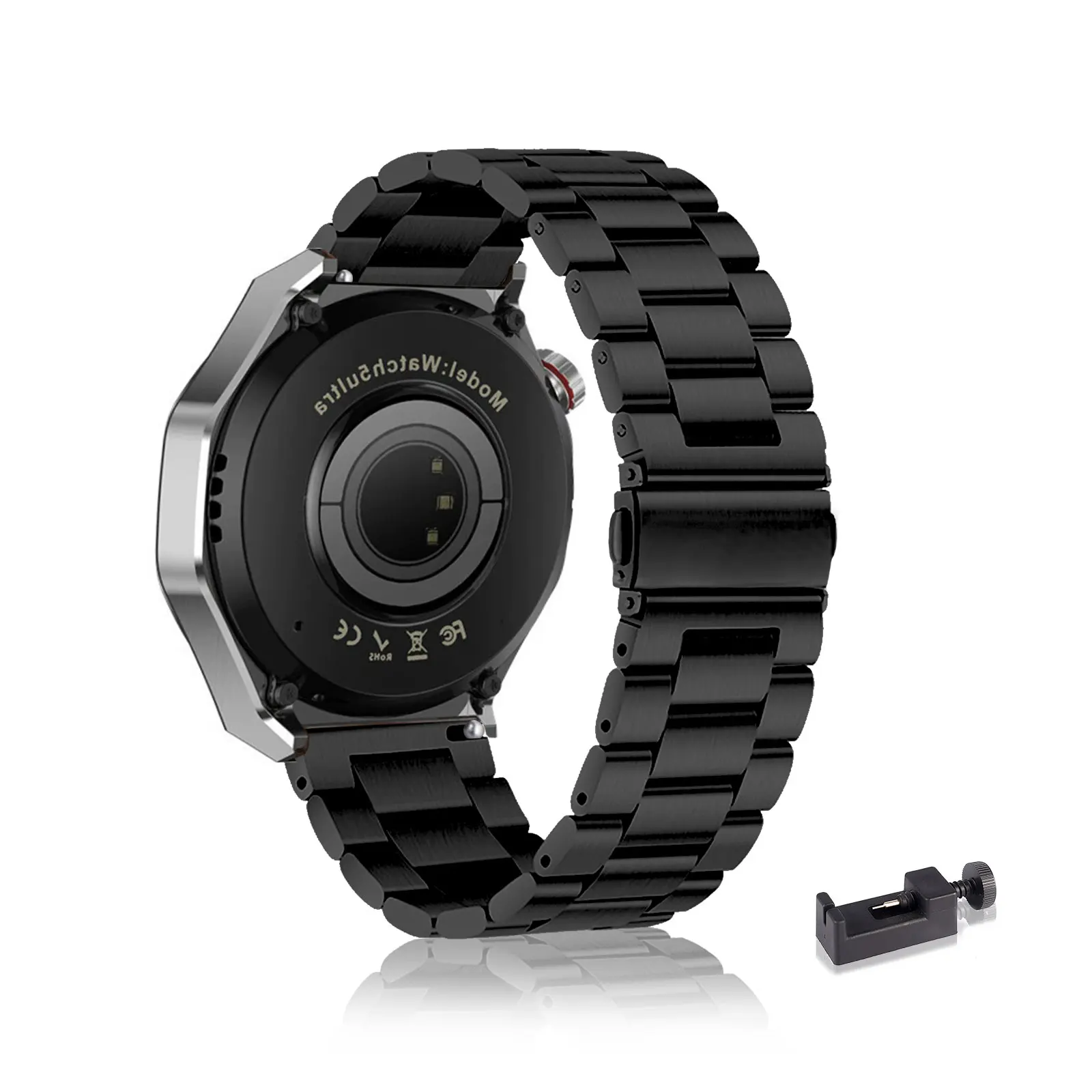 

Stainless Steel Bands for Honor 5 Ultra Band, Three Columns Metal Replacement Strap