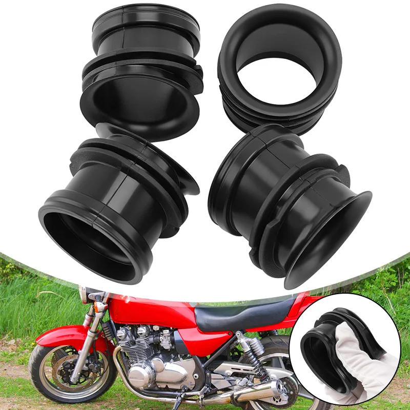 4 pcs Motorcycle Carburetor Joint Air Cleaner Intake Airbox Rubber Boots For Kawasaki ZL 600 ZR 550 ZR 750 Zephyr