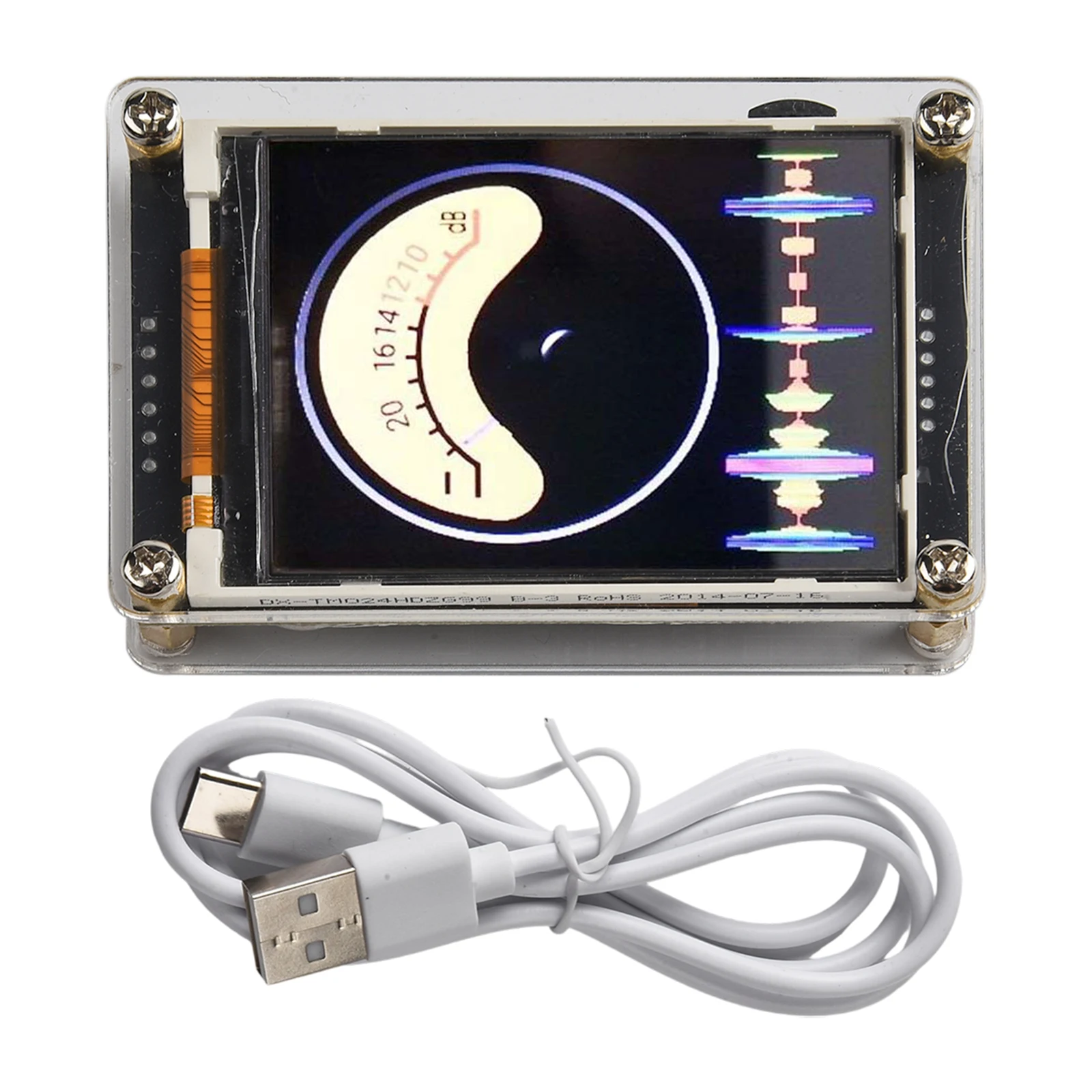 HD LCD متر مؤشر الطيف الموسيقي الديكور الداخلي 13 وضع العرض تصميم مدمج ميكروفون عالي الحساسية