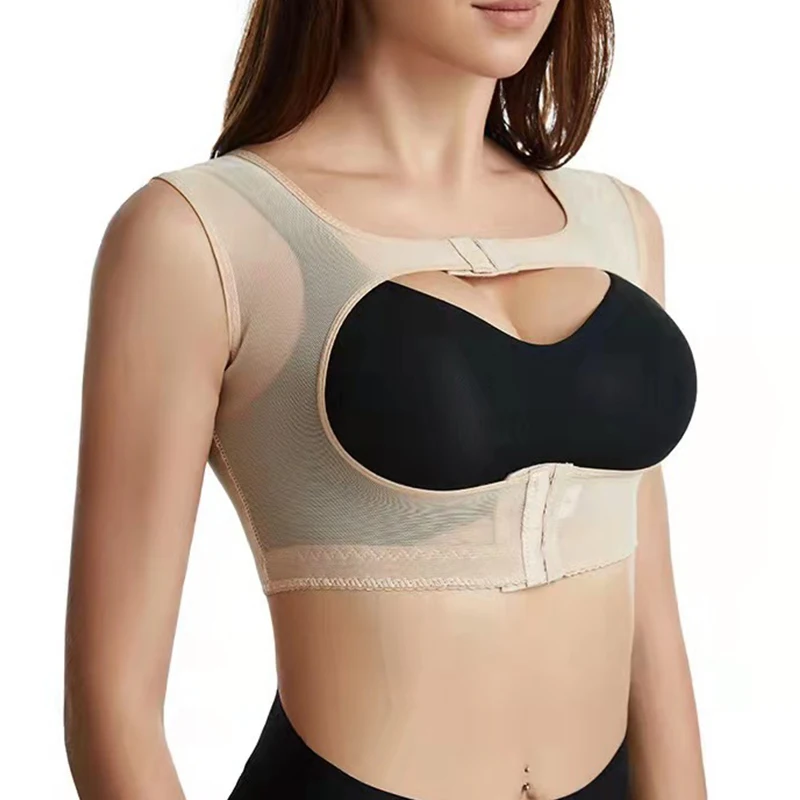 Support figure shaping corset, invisible gathering bra, female chest push up pose corrector, shoulder strap Push-up shaping