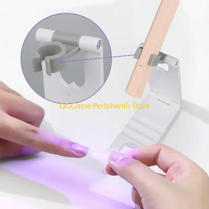 

U55B ABS Строительный держатель для дизайна ногтей Складная подставка для крепления лампы для ногтей