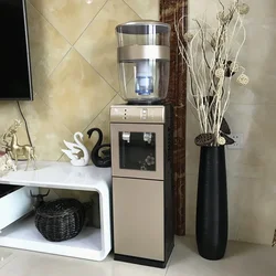 Water dispenser vertical household office refrigeration heating double door with clean bucket filter bucket household set