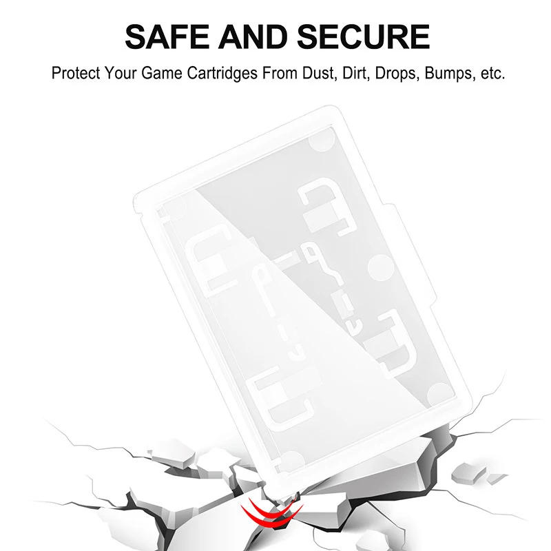 10PCS Game Card Plastic Storage Protective Box For Switch OLED Lite TF Card Replacement Case Protector Accessories