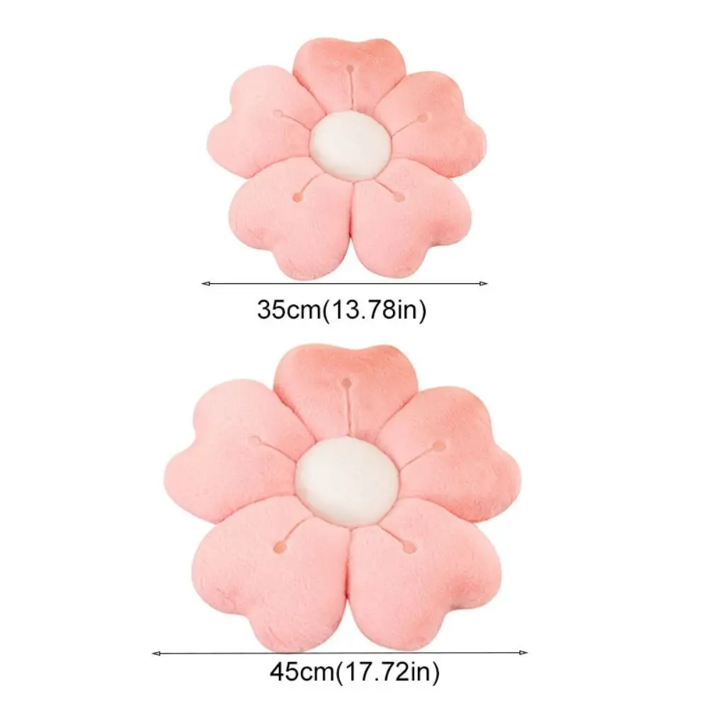 Decoração para casa travesseiro de flor de cerejeira de pelúcia macio em forma de flor almofada de assento fácil rebote engrossado sofá decoração almofada escritório