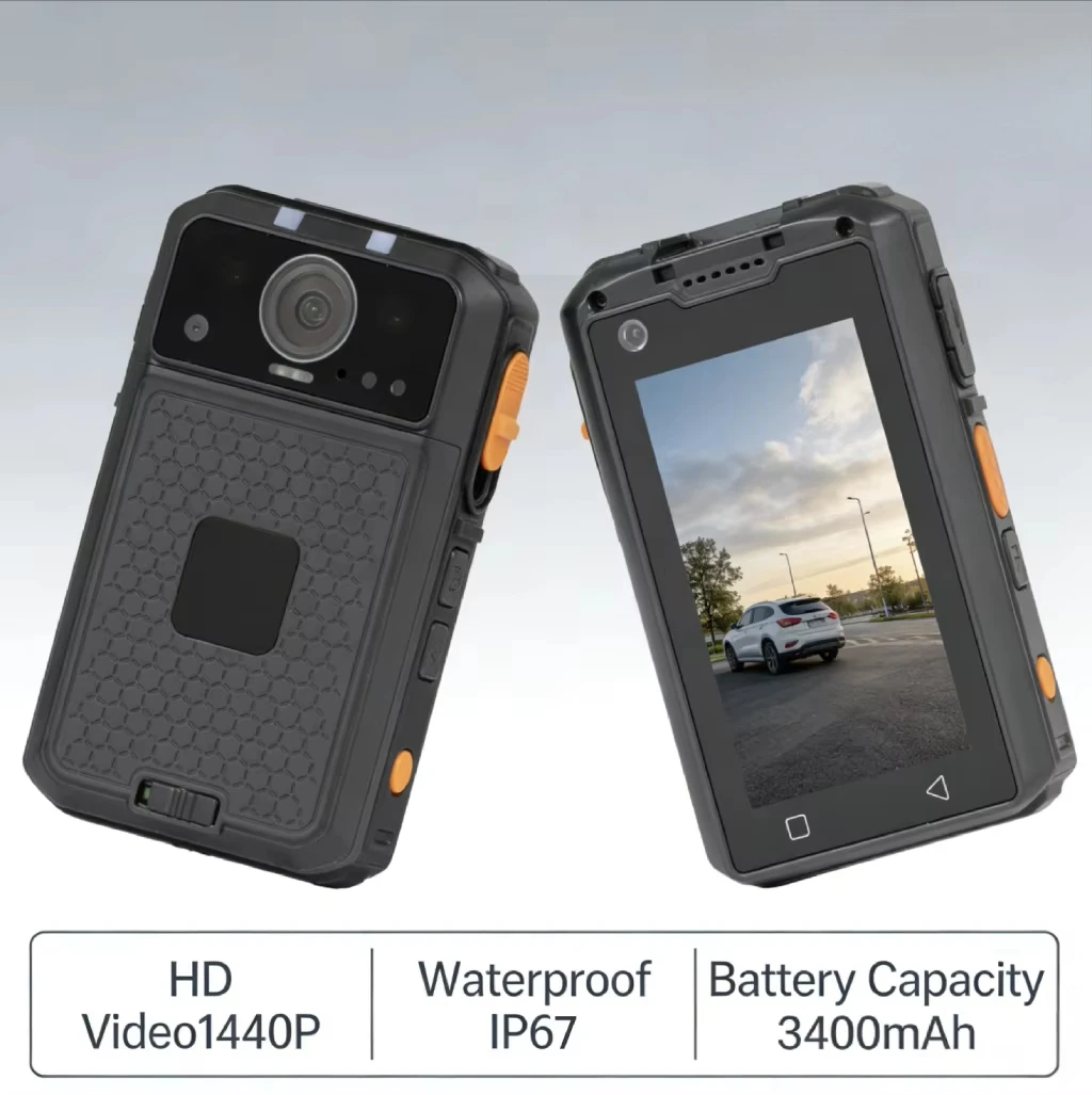 

Portable Law Recorder 4G Body Worn Camera 2K 30FPS Push To Talk Body Cam System Integration For Dispatch Management