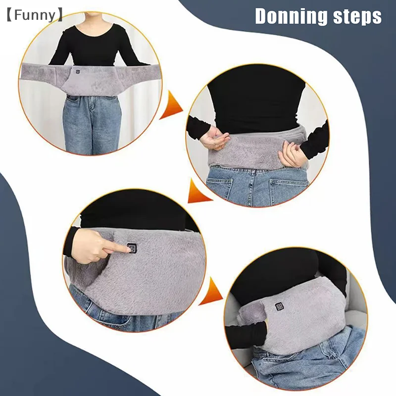 USB 전원 허리 온열 벨트, 손주머니가 있는 온열 패드, 생리통 및 관절 통증 완화를 위한 전기 온열 벨트