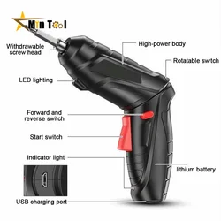 3.6V Electric Screwdriver Battery Rechargeable Cordless Screwdriver Powerful Impact Wireless Screwdriver Drill for Home Use Tool