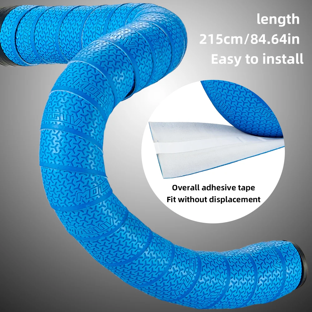 MOTSUV Road Bike Handlebar Tape Cycling EVA Soft Winding Handle Bandage Anti-slip Shock Absorption Speed Bicycle Accessories
