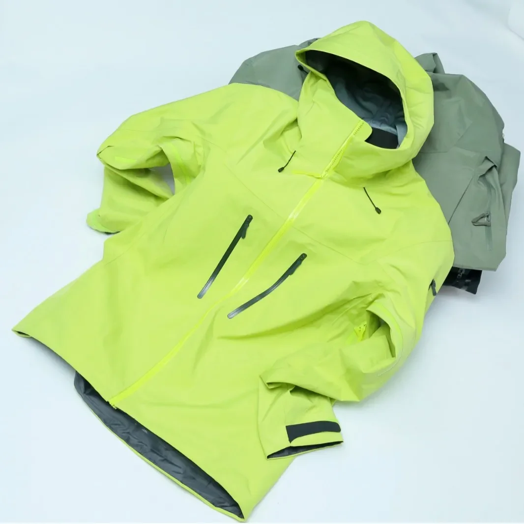 overflow rubber single-layer outdoor jacket waterproof and windproof outdoor mountaineering suit for men and women