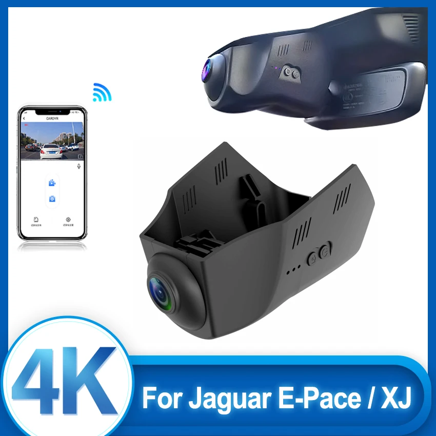 Dashcam For Jaguar E-Pace (X540) 2018-2023, XJ XJ-L 4th Gen (X351) 2016-2020 2021 Dash Cam 4K UHD Car DVR Video Recorder