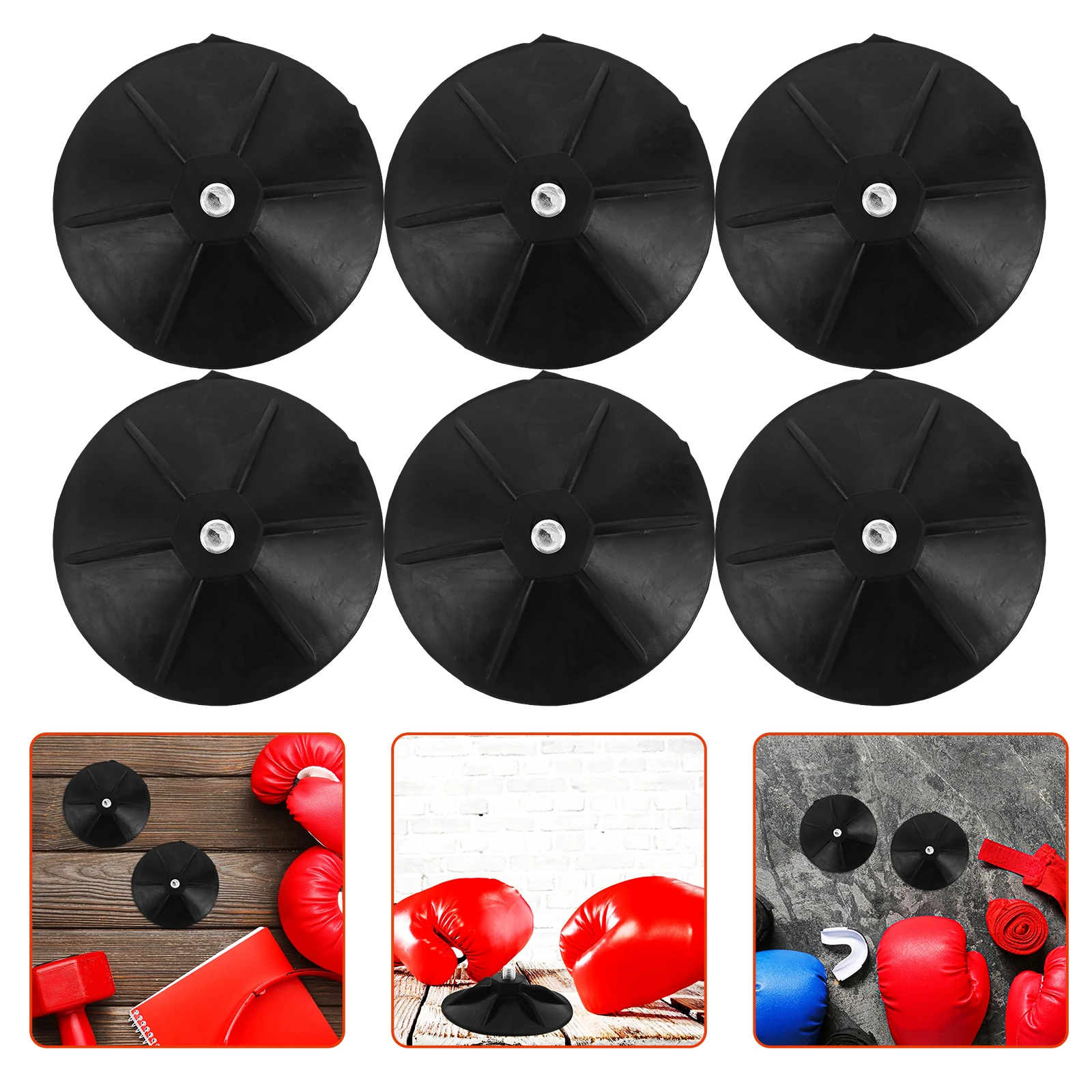 

8pcs Suction Cup Base For Freestanding Heavy Bag Stand Support M8 Screw Boxing Training Home Fitness Sturdy Rubber Silicone
