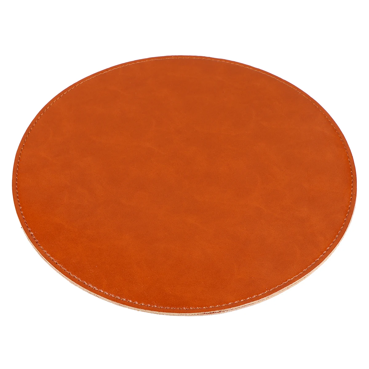 لوحة ماوس مستديرة 30 سم بني فاتح مزدوج الجوانب من الألياف الدقيقة حصيرة ماوس ألعاب ناعمة غير قابلة للانزلاق سطح الكمبيوتر المحمول المكتبي للمكتب المنزلي