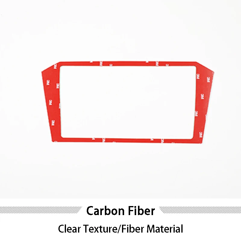 Carbon Fiber Texture Gear Panel Cover Interior Trim Sticker Decoration Style Car Accessories For Volkswagen New CC ARTEON 2019