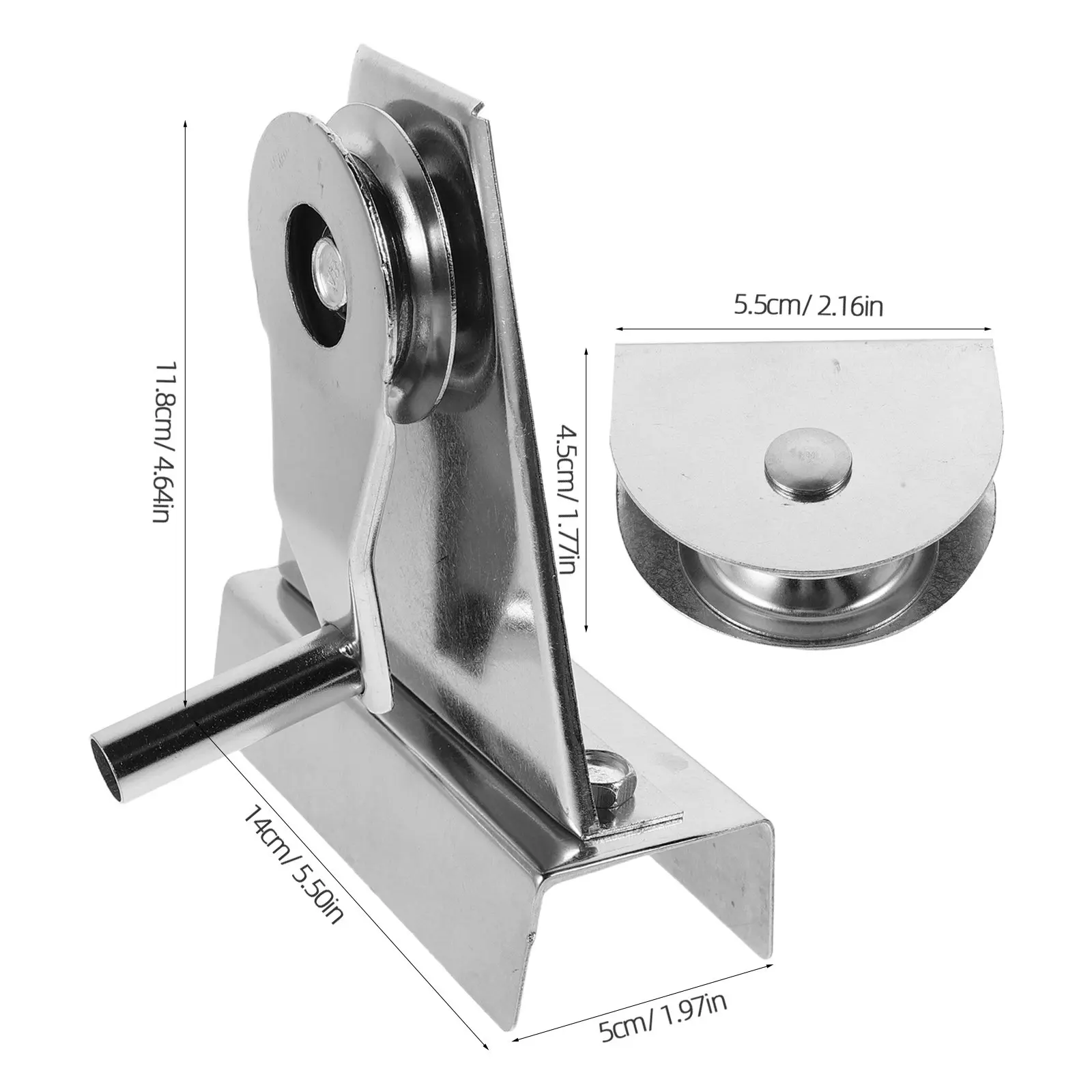 2 Pcs Flagpole Wheel Pulley Parts Accessories Assembly Commercial Crank Handle Repair Kit Replacement For Outdoor Flag Raising