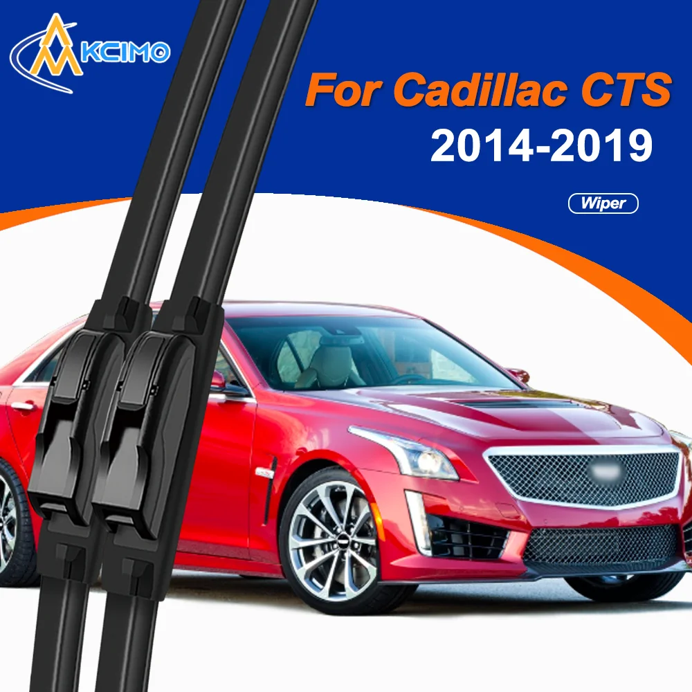 

Windshield Wipers For Cadillac CTS 2014-2019- SilentGlide™ Tech, Extreme-Temp Resistant, Streak-Free