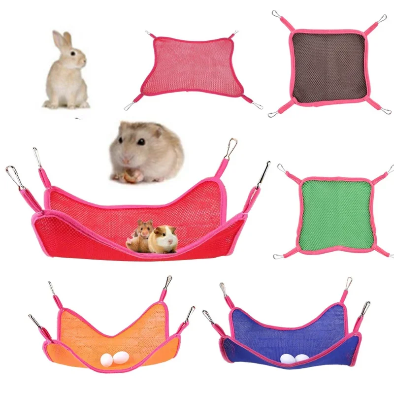 Breathable Mesh Pet Hamster Hammock Comfortable Summer Bed For Guinea Pig Squirrel Snake Small Animals Accessoires Swing Toy