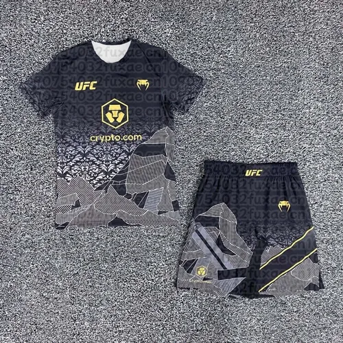 Imagen 2 del producto UFC Top Fighter islámico Makhachev Battle Event camiseta y pantalones cortos hombres Jersey transpirable lucha correr traje absorbente de sudor