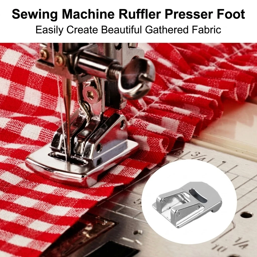 2Pcs Single-Pin Presser Foot + 5 Pcs Sewing Needles Set | Best Value Deal | Universal Fit for Most Household Sewing Machines