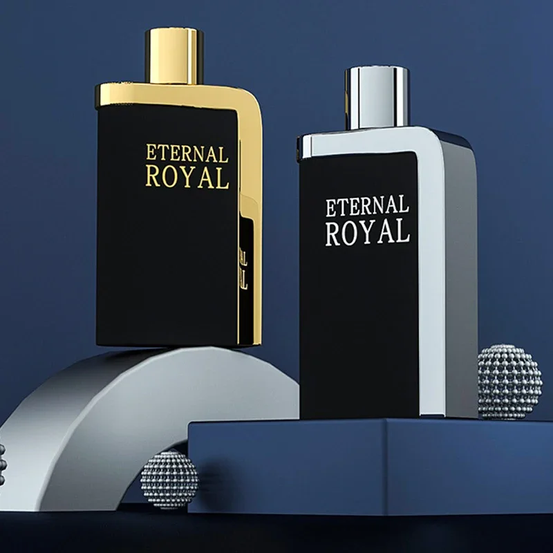 Perfume Eternity Royal para hombre, fragancia de Colonia apasionada para caballero, aroma de larga duración, textura de brillo metálico, Perfumes para hombre 100ML