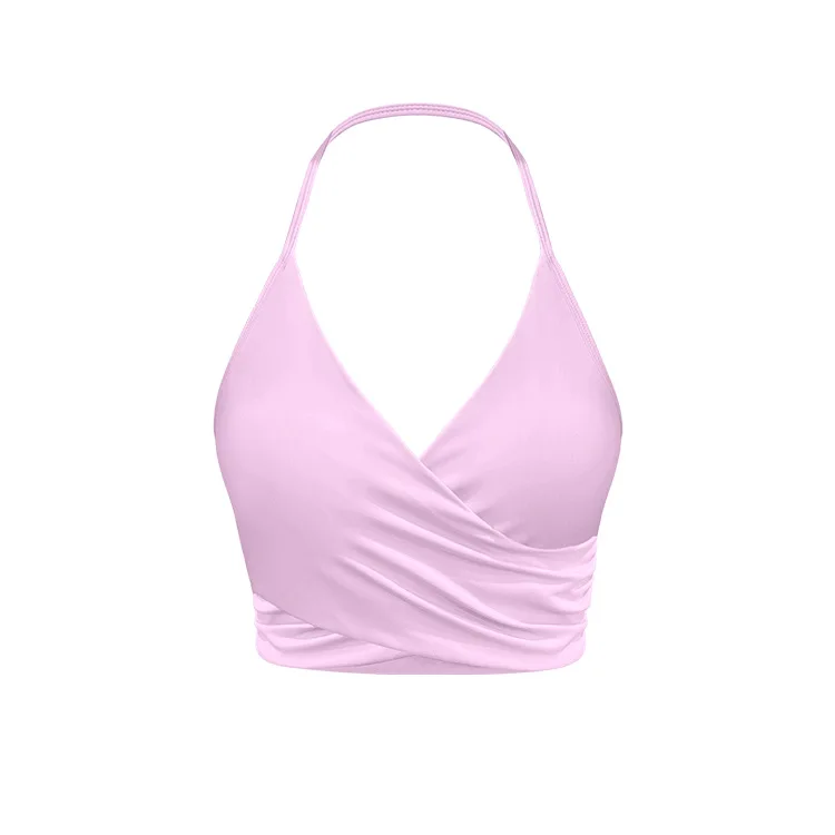 Soutien-Gorge à Col Poli à vaccage Rapide, Sous-Vêtement à Bretelles Fines, Laminé Croisé, Livraison Gratuite, Nouvelle Collection