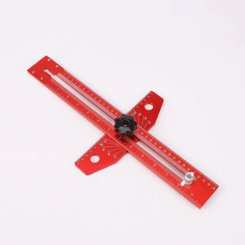 1pcs T-shaped aluminum alloy ruler, marking ruler, marking ruler, parallel marking ruler, dividing line